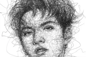 他用一团“乱线”画遍娱乐圈明星，吴亦凡画出了精髓，太形象了吧图片
