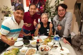 1985年，洪金宝与陈慧敏在尖沙咀一决高下，临走时嘴上多了一道疤图片