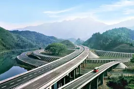 重庆规划建一条高速，投资168亿，双向四车道，路基宽度24.5米图片