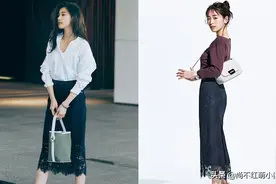 今年突然火了一种穿搭，叫“蕾丝半身裙”的搭配法，实穿有气质图片