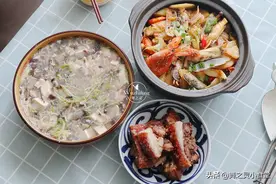 母子俩的午餐，不精致但用心做，孩子胃口好，个头高图片
