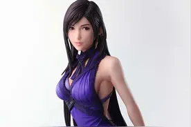 《最终幻想7：重制版》蒂法礼服模型 大长腿迷人图片