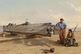 人类第一艘潜艇：不仅杀死它的发明者，第一次行动就炸沉了自己图片