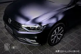 膜呗改色案例：迈腾全车换色磨砂黑 真正的黑武士图片