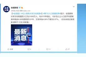 全国超2.18亿人具有大学文化程度图片