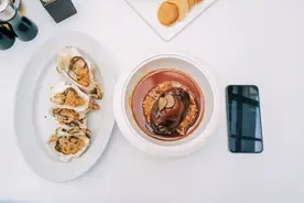 我吃过的最大的鲍鱼，在北京柏悦图片