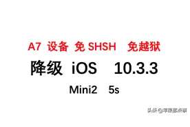 苹果A7设备mini2 5s免越狱免SHSH降级10.3.3图片