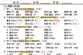 四年级下语文专项练习卷，每一套都是经典题型，考试前请务必学会图片