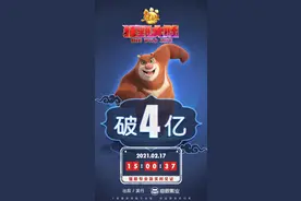 电影《熊出没狂野大陆》总票房破4亿图片