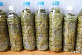 水瓶腌酸豆角，是酸的最快做法，不生白花不会坏，酸的正宗好吃图片