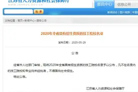 2020年江苏具有招生资质的技工院校名录发布，扬州11家图片