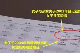 女子去领证，发现20年前和“亲妹夫”登记结婚了？图片
