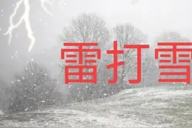 罕见：下雪又打雷，俗语“雷打雪，人啃铁”啥意思？有什么预兆？图片