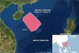 我军在南海“摆擂台”，划下10万平方公里禁航区，向宵小之徒亮剑图片