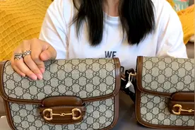 Gucci1955 马鞍包真假对比，教你一眼认出假代购图片