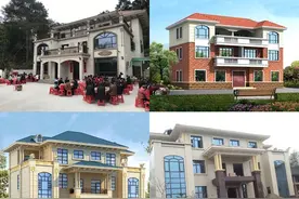 3款二层半农村兄弟双拼别墅，亲戚都羡慕地说房子建得太漂亮了图片