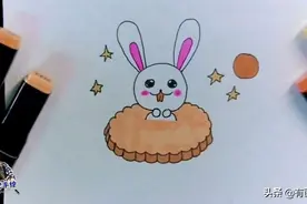 创意儿童画：中秋节主题画两款，图文步骤+视频，手抄报必备元素图片