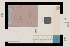 “小卧室”中床、衣柜、书桌怎么摆放才合适？看完文章想拆了重装图片