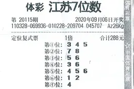 随意选号！宿迁购彩者领走体彩7位数902万元大奖图片