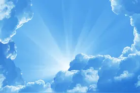 蓝色的天空，晴空万里图片