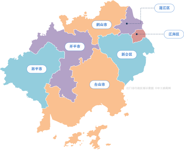 广东21个地级市行政区划图（2021）
