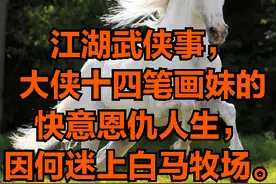 江湖武侠事，大侠十四笔画妹的快意恩仇人生，因何迷上白马牧场图片