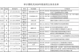 审计署录了30人，名校硕士扎堆，工作经验均很丰富图片