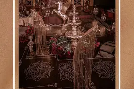 一场激情四溢的欧式婚礼，让人沉浸在复古奢华中图片