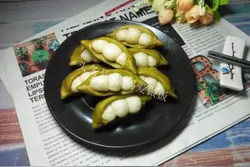 可爱的豌豆荚馒头：做法蛮简单的，快来给餐桌添点新意吧！图片