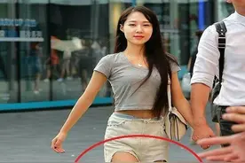 每日一笑：妹子是有多节俭啊，裤子破成这样了还不舍得换呢图片