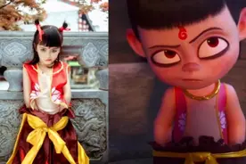 小学生模仿“哪吒”，一举一动还原经典，网友：别人家的孩子图片