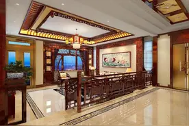 杭州夫妻晒出456㎡别墅，全屋红木装修，这才称得上是惊艳图片
