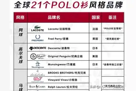 全球21个质感POLO品牌大全图片