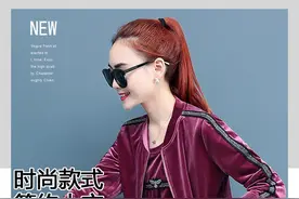 秋季新款金丝绒套装三件套韩版显瘦图片