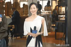韩雪不愧是“气质女神”，一袭黑白拼色连衣裙高挑时髦，优雅大方图片