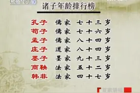 易中天分析先秦诸子百家年龄，儒墨道长寿，法家短命图片