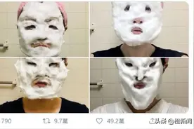 用洗面奶起泡模仿名人长相的艺术家图片
