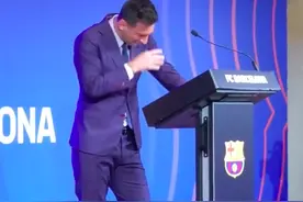 梅西挥泪告别巴萨：我不得不离开，感谢支持我的人图片
