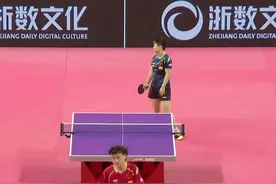 性别大战！孙颖莎惜败18岁小伙儿，奥运冠军和1米8削球手苦战7局图片