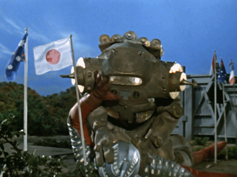 奥特曼被强大的机器人按在地上不能动了，赛文奥特曼：起来