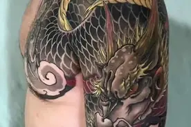 猛龙下山，横扫江湖，古惑仔陈浩南标配过肩龙图片