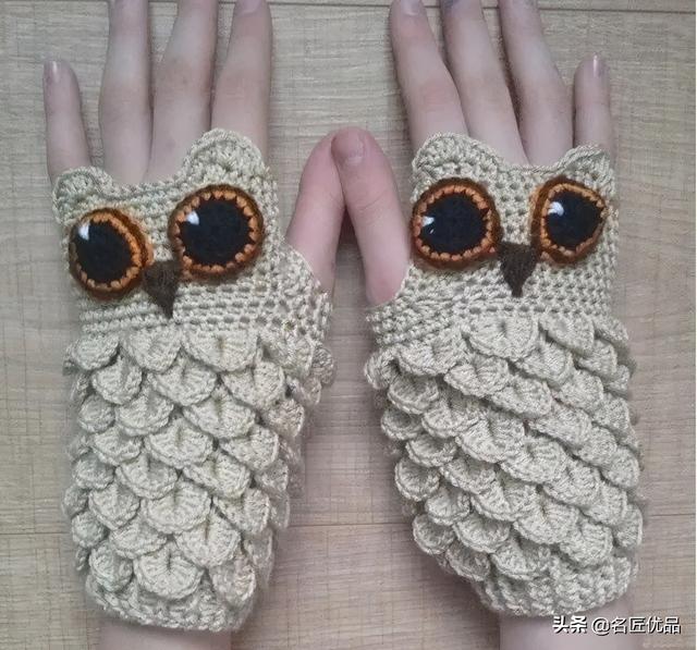 温暖毛线钩鱼鳞的方法