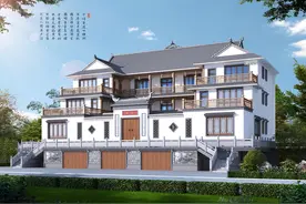 湖南谢氏两兄弟，合建四合院别墅，光主体就花了160万，太牛了图片
