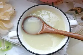 孩子不爱喝粥喝牛奶，试试这道营养米糊，易消化易吸收孩子体质好图片