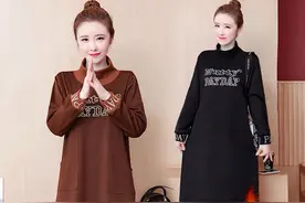 秋末冬初，独宠这加绒卫衣裙+马丁靴，又美又暖又减龄图片