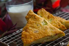 用广式甜肠做了一盘司康饼，味道太美了，女儿放学一口气吃掉三块图片