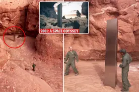 无人沙漠突现神秘物体，绝非自然产物，是人为还是另有原因？图片