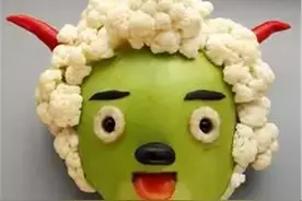 幼儿园蔬菜手工作业，妈妈用红薯做出一个老鼠，网友：有才图片