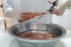【学做菜】@淮北市人 香煎阿根廷红虾的做法图片