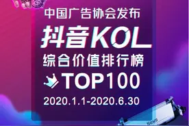 新鲜出炉！谁是抖音上半年最有价值的网红？图片